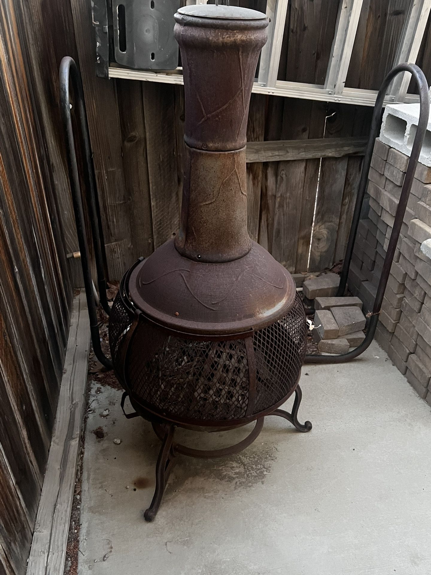 wood burning pit