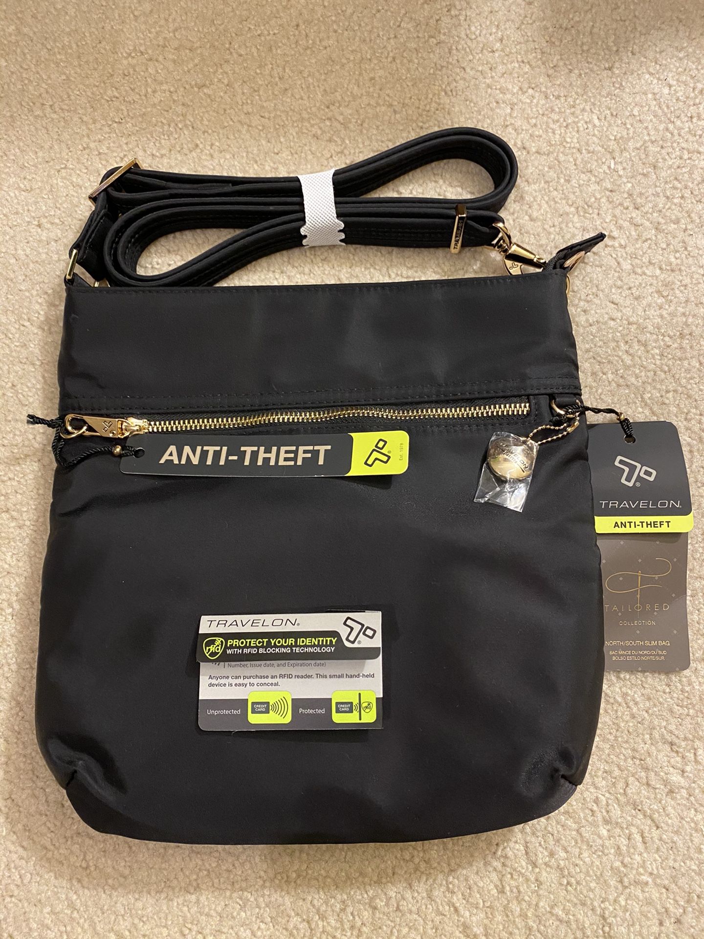 Travelon Anti-Theft Tailored N/ S Travel Slim Bag