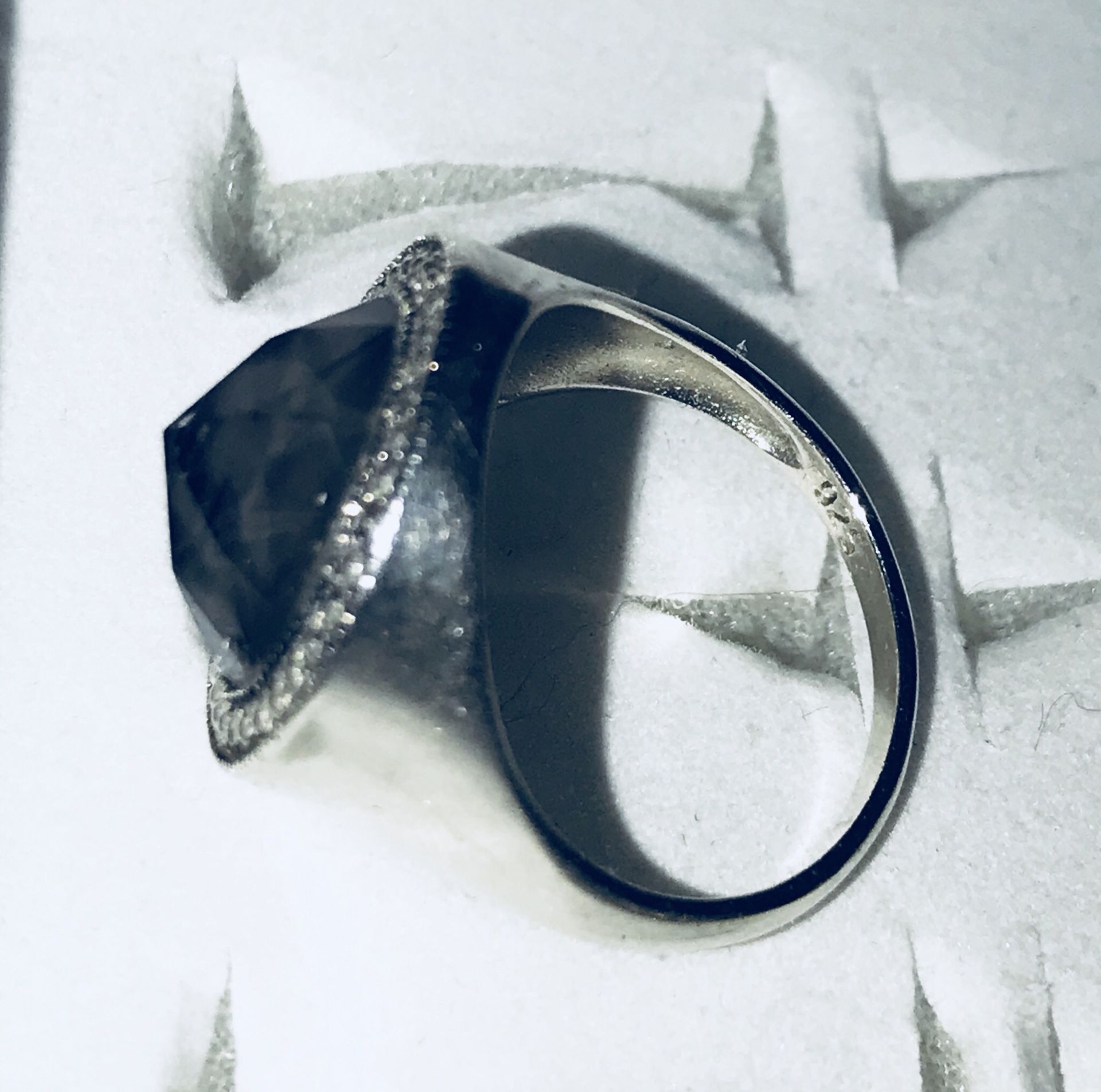 Sterling Silver Ring with 3 TCW Natural Laborite! Sz 7! $55 OBO