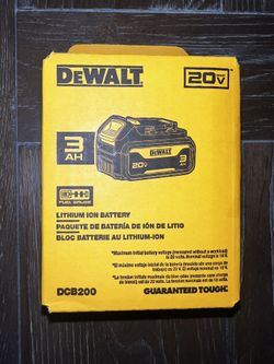 DEWALT 20-V Lithium-ion Battery (3 Ah), NEW