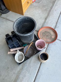 Plant pots $5 for all of it