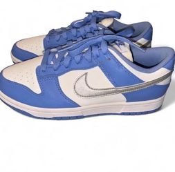 Nike Dunk Low Blue White Silver Sneakers