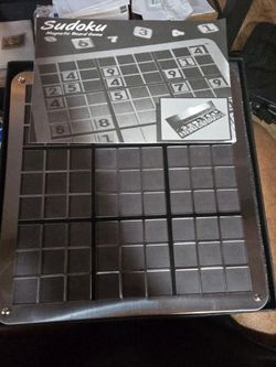 SUDOKU Magnetic Board Game. Metal Board and instructions. Game for the family. 