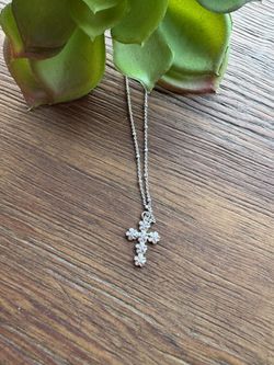 Sterling silver Cross and chain.
