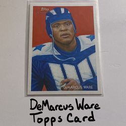 DeMarcus Ware Dallas Cowboys Hall of Fame DE Topps Card. 