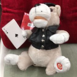 Gambler Stuffed Singing Dog