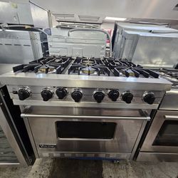 36" VIKING DUAL FUEL RANGE STAINLESS STEEL 