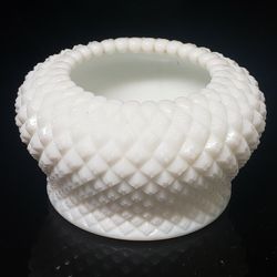 Westmoreland English Hobnail Milk Glass Rose Bowl

