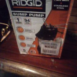1hp Ridgid Sump/Bilge Pump 110gph