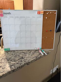 Dry Erase Calendar Board