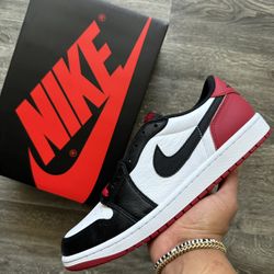 Air Jordan 1 Retro Low "Black Toe" (size 11)