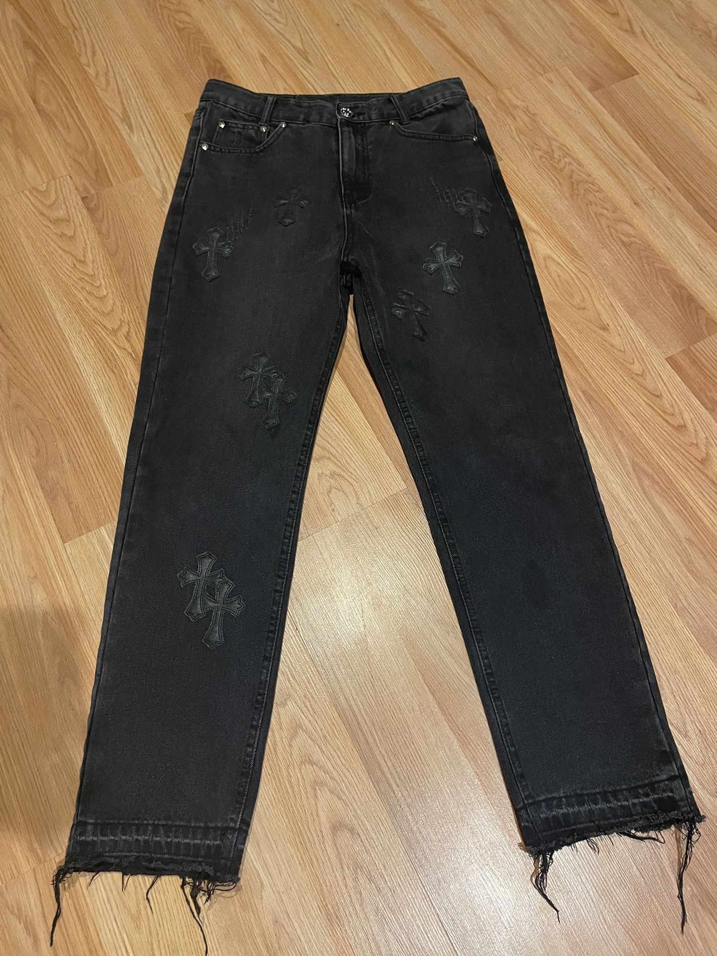 custom chrome hearts pants