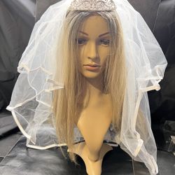 Bride To Be Tiara with Veil – Bachelorette Party Accessory Set