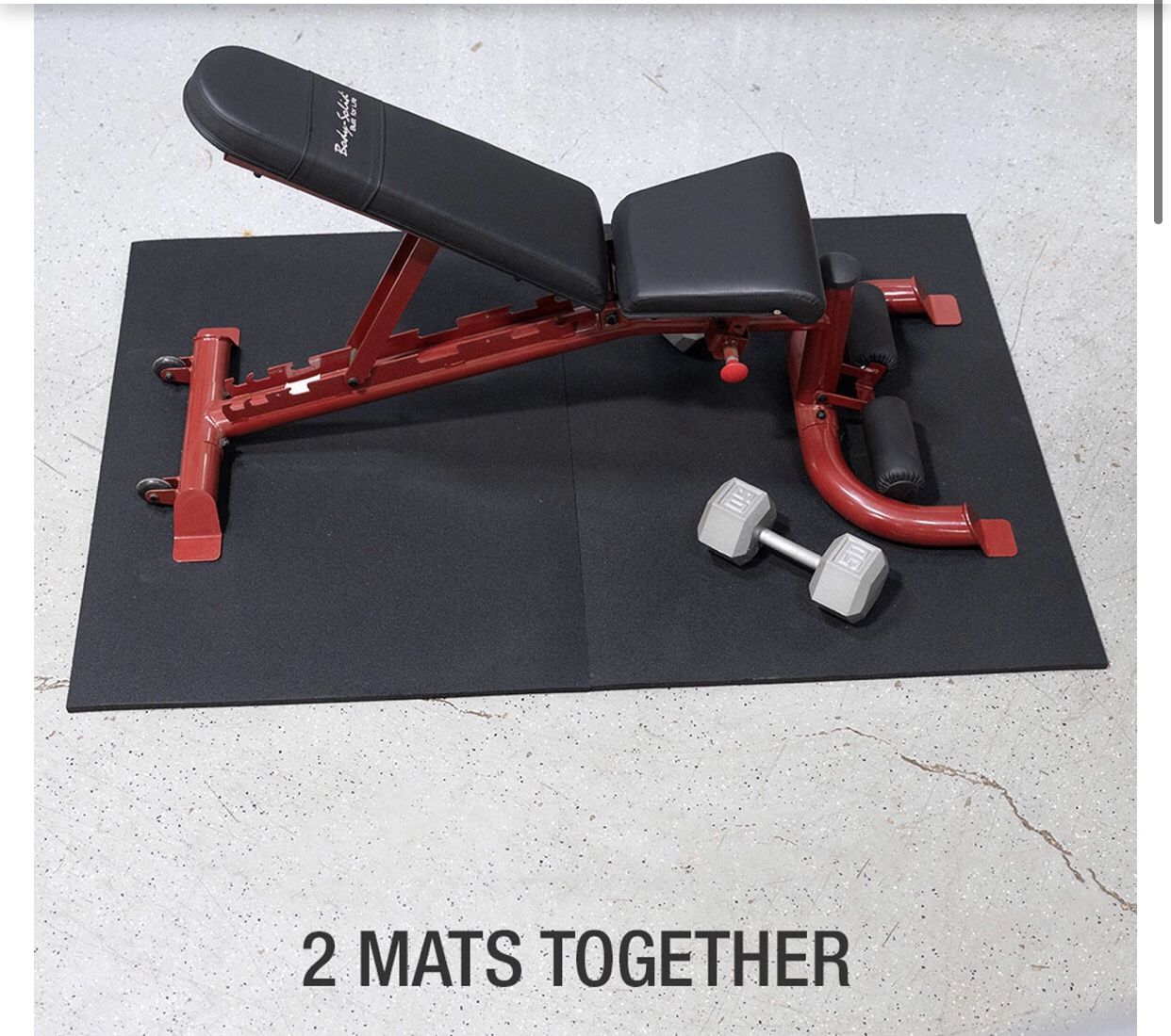 Mats Fitness Workouts Gym Weights Exercise Equipment Rubber Mats Dumbbells