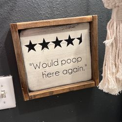 Bathroom sign