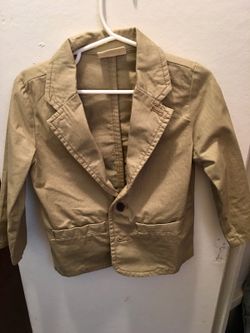 Toddler Boy Khaki Blazer
