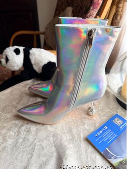 Brand new silver half boots only