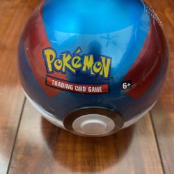 Pokemon Great Ball 3 Pack Pokeball Tin D21 with Coin! New! Sealed!