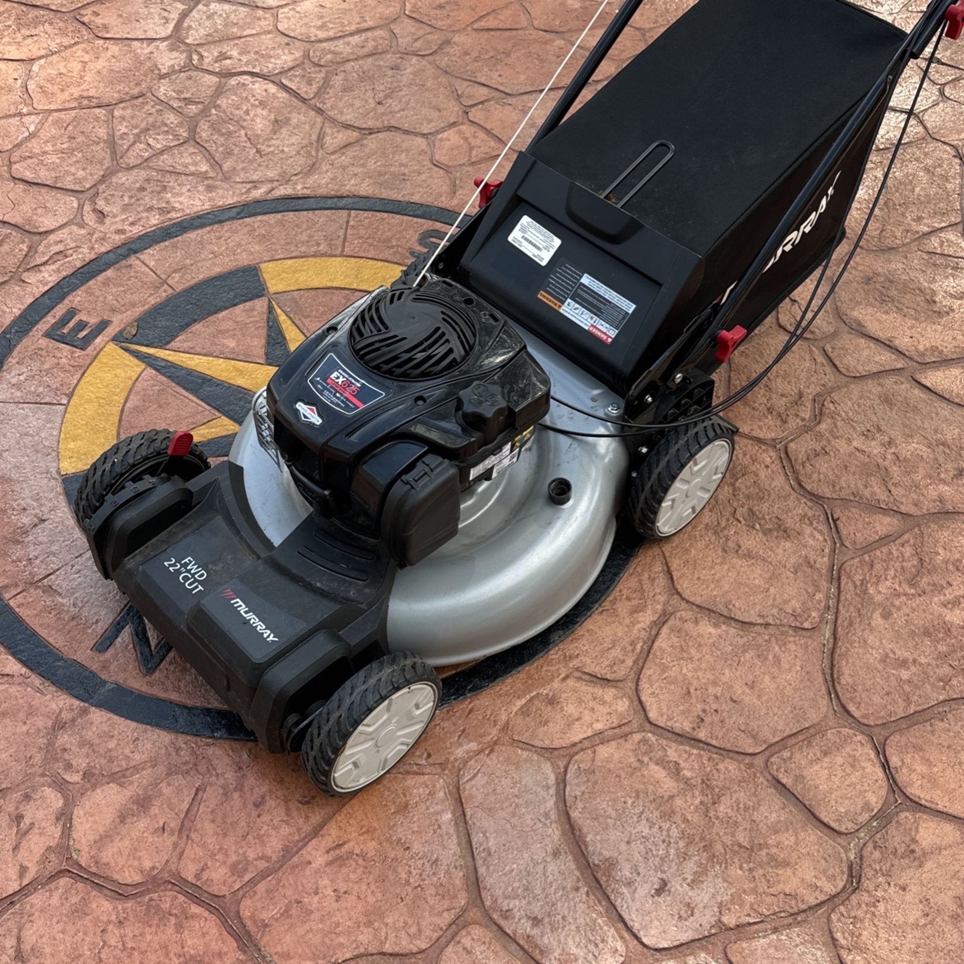 Murray 22 in. 140 cc Briggs & Stratton Walk Behind Gas Self-Propelled Lawn Mower with Front Wheel Drive and Bagger