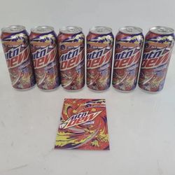 6 Pack - Mountain Dew Typhoon - 2022 Edition - New - Discontinued Collectible