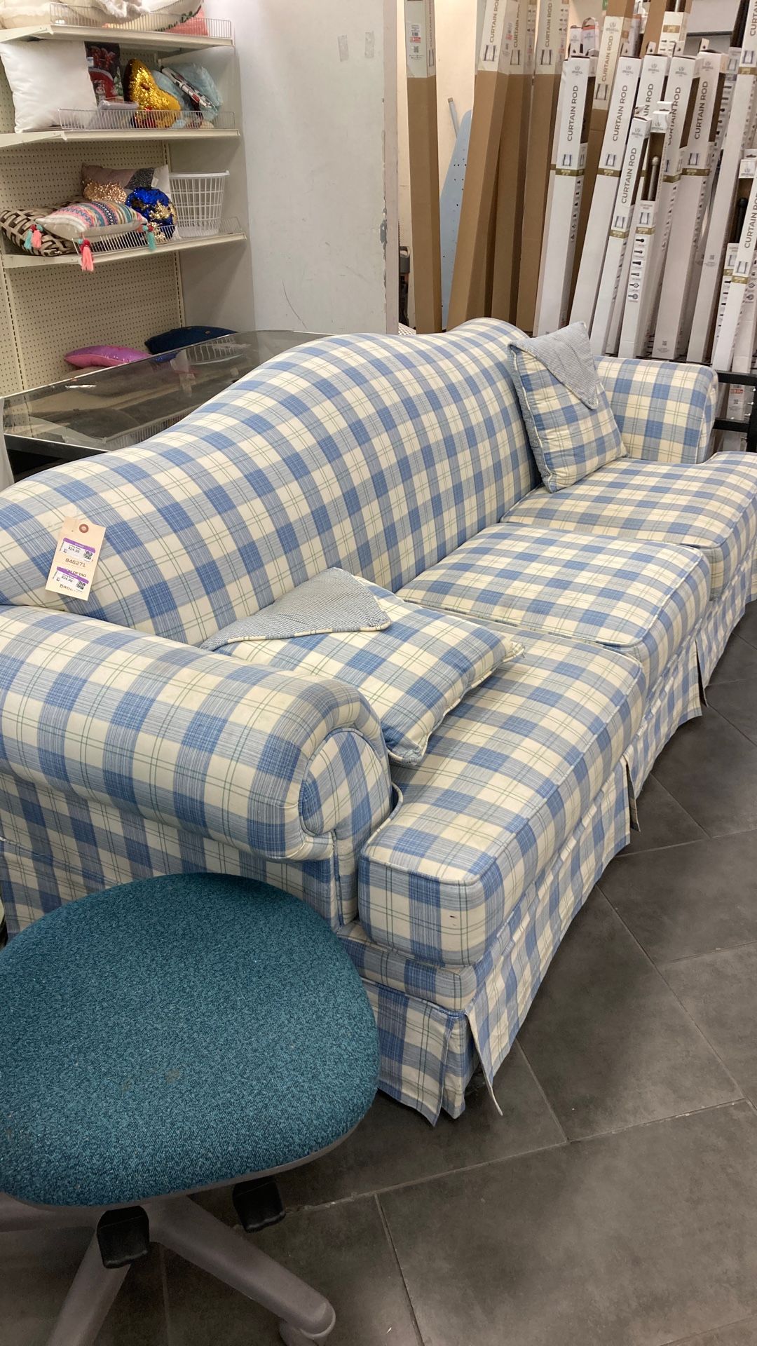 Plaid Couch