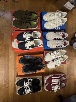 Nike adidas vans shoes size 10.5 to 11