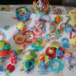 lots rattles and infant toys