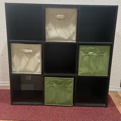 9 Cube Storage organizer With Bins