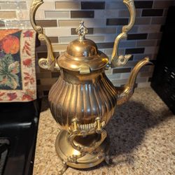Vintage Brass Tea Pat 