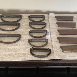 22 Antique Brass Drawer Cabinet Pulls 