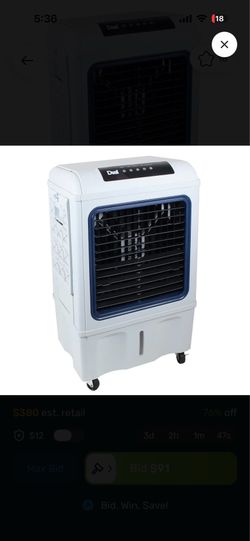 Portable evaporative cooler