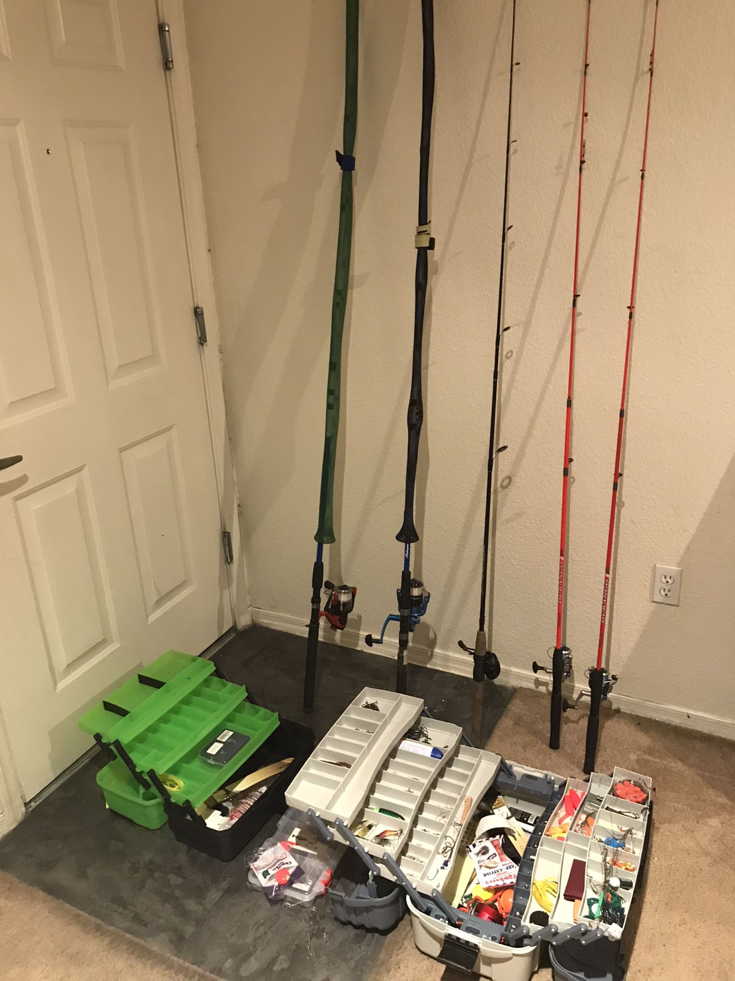 Assortment of Fishing gear