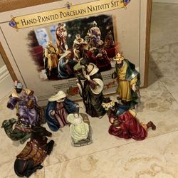 Porcelain Nativity Set 