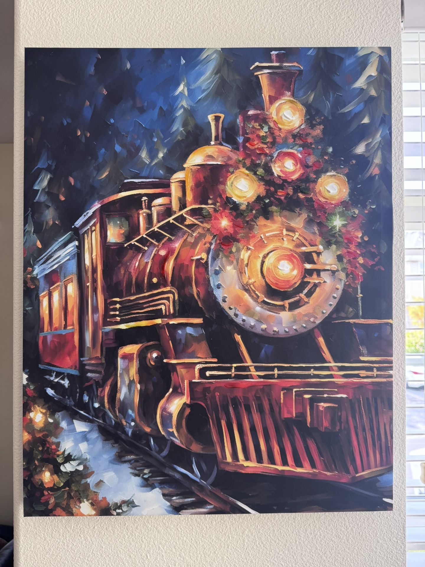 Framed Lit Up Painting