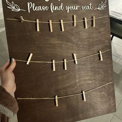 Seating chart Sign 