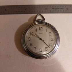 Vintage Timex Wind-up Pocket Watch