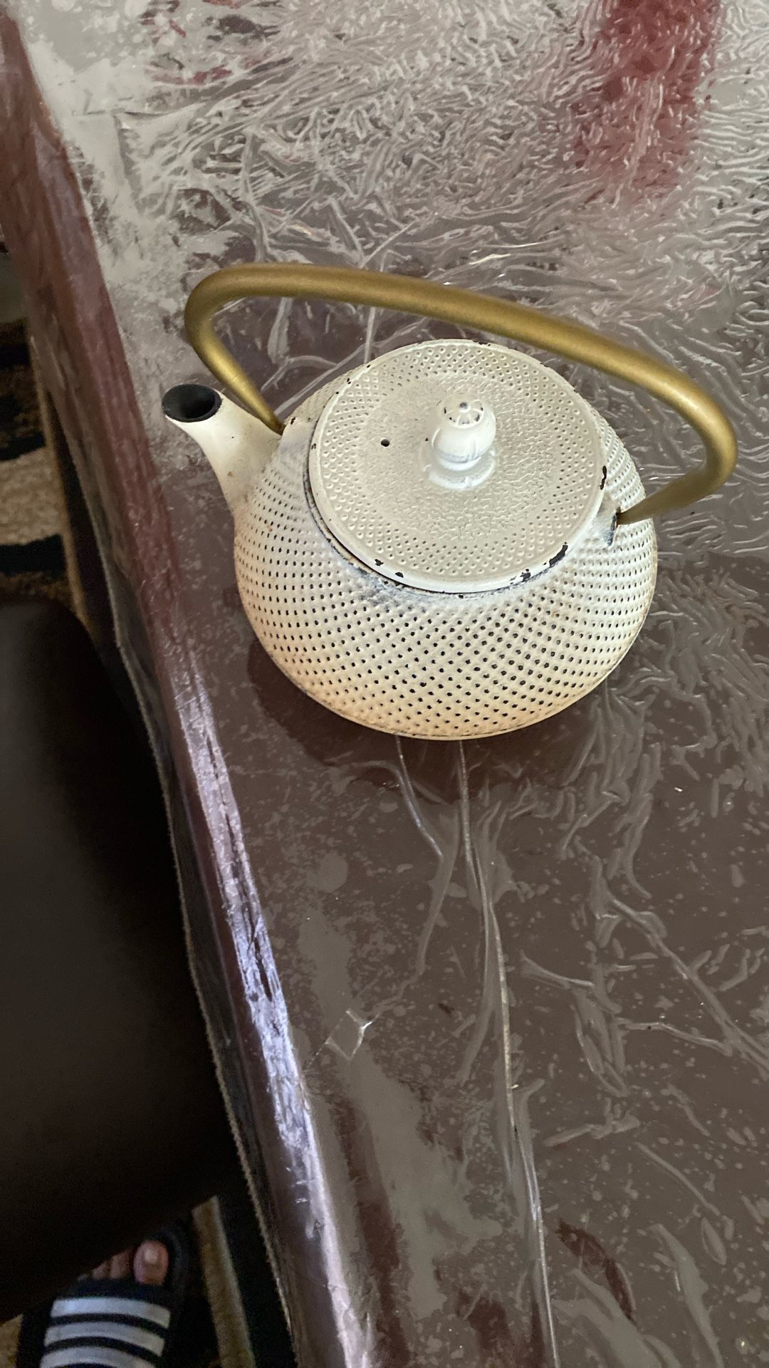 Tetera De Fierro Fundido Usada Pero En Buenas Condiciones