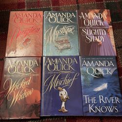 6-Hardback Historical Romance Novels By Amanda Quick