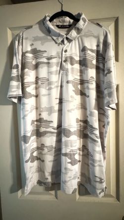 Travis Mathew Camo Print Golf Polo Shirt