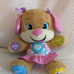 Fisher Price Laugh And Learn Puppy Smart Stages Snuggly Plush Stuffed 