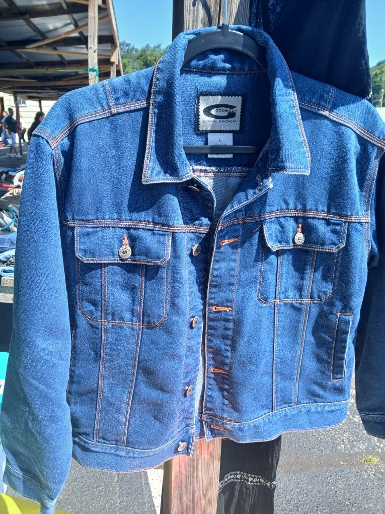 Man's and Ladies blue Jean jacket