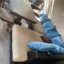 Dinning Table And Sectional Together