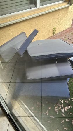 Backyard pillows an chair an table free free