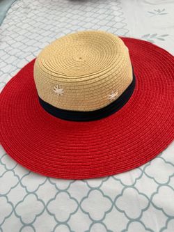 Wide Brim Straw Sun Hat