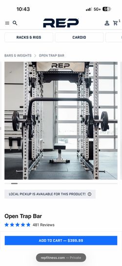 REP Fitness Open Trap Bar