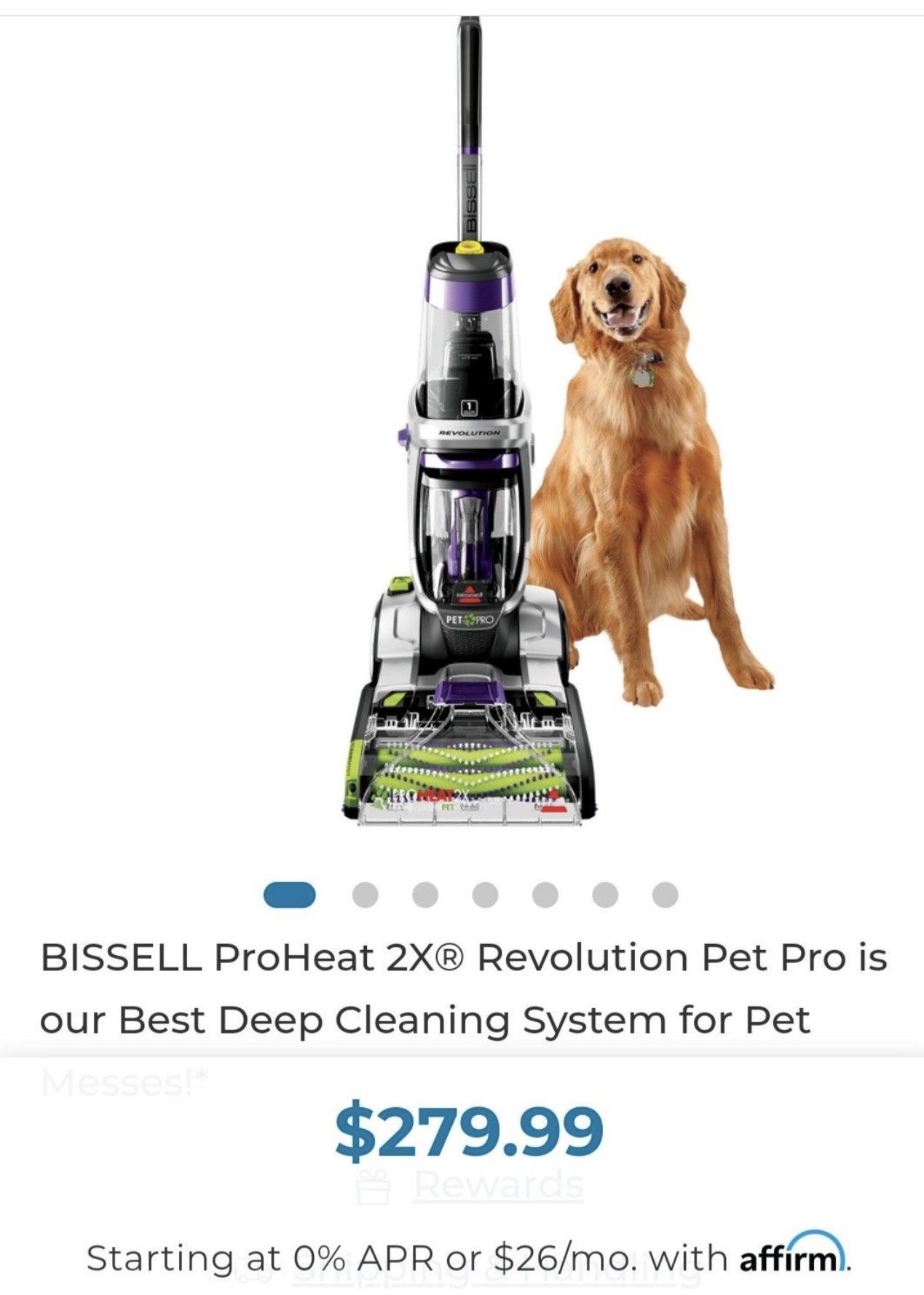 BISSELL Vacuum cleaner ProHeat 2X® Revolution Pet Pro is our Best Deep Cleaning System for Pet Messes!*