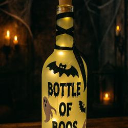 Halloween Light Up Decor.   "Bottle Of Boos"