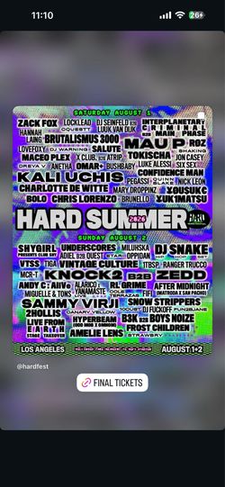 Hard summer 2 day GA