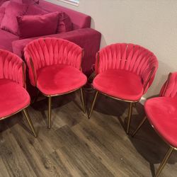 Pink Velvet Chairs