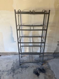 5-Tiers Water Jug Holder, 5 Gal. Water Bottle Holder, Double Row Water Bottle Rack for 10 Bottles, S